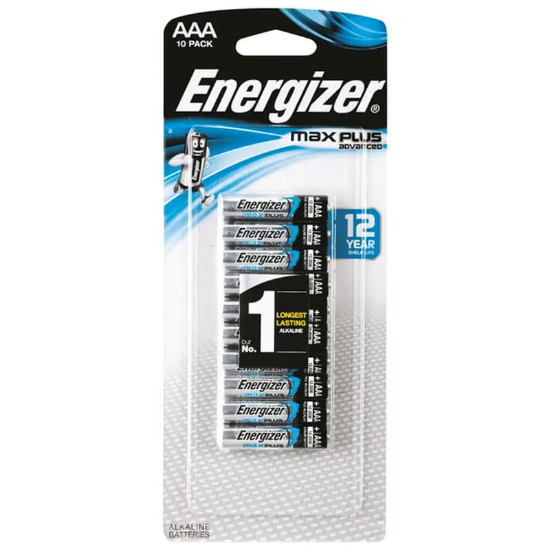 Energizer MAX Plus Advanced AAA Alkaline Batteries 10 Pack