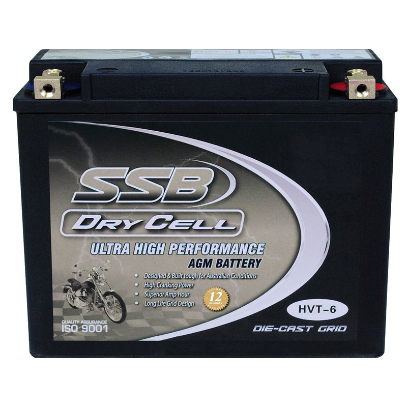 HVT-6 Ultra High Performance AGM Motorcycle Battery
