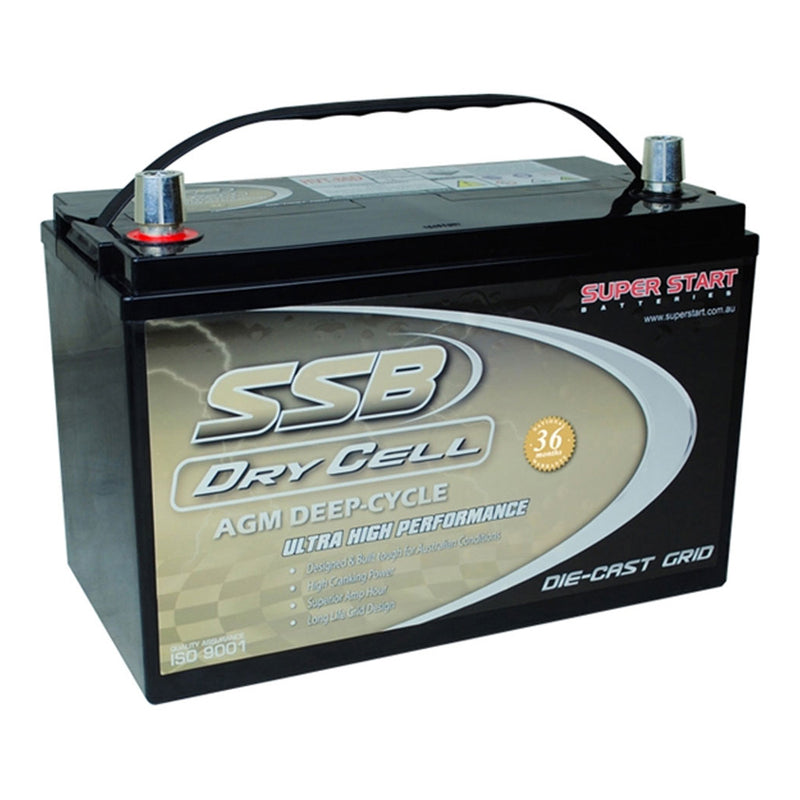 SSB HVT-86D Dry Cell Deep Cycle Battery 12V 130Ah - Battery Specialists