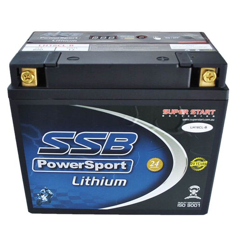 SSB LH16CL-B, 12V 600CCA High Performance Lithium Motorbike Battery - Battery Specialists
