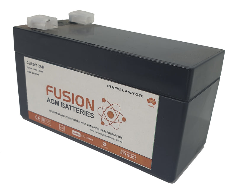 Fusion 12V 1.2Ah General Purpose AGM Battery