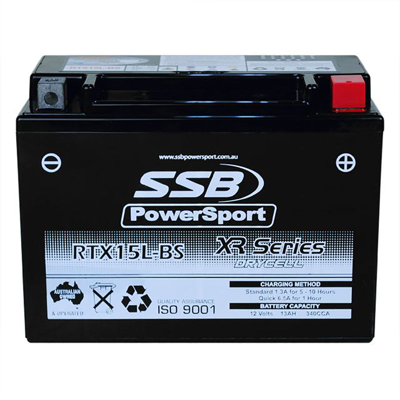 RTX15L-BS High Peformance AGM Motorcycle Battery