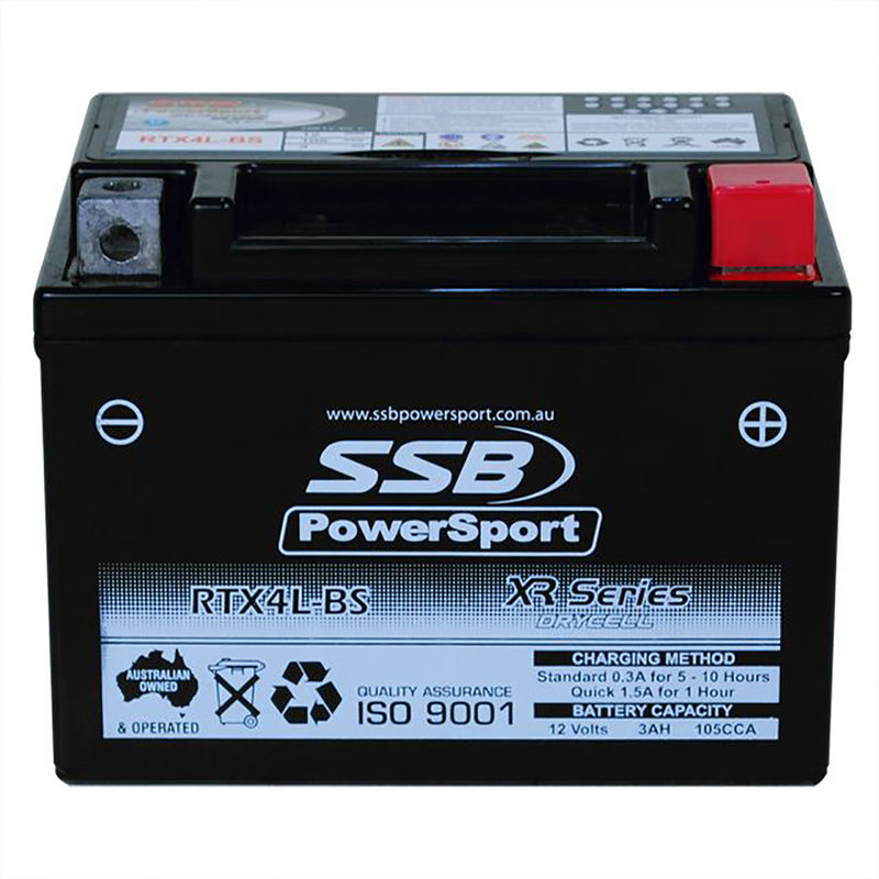 RTX4L-BS High Peformance AGM Motorcycle Battery