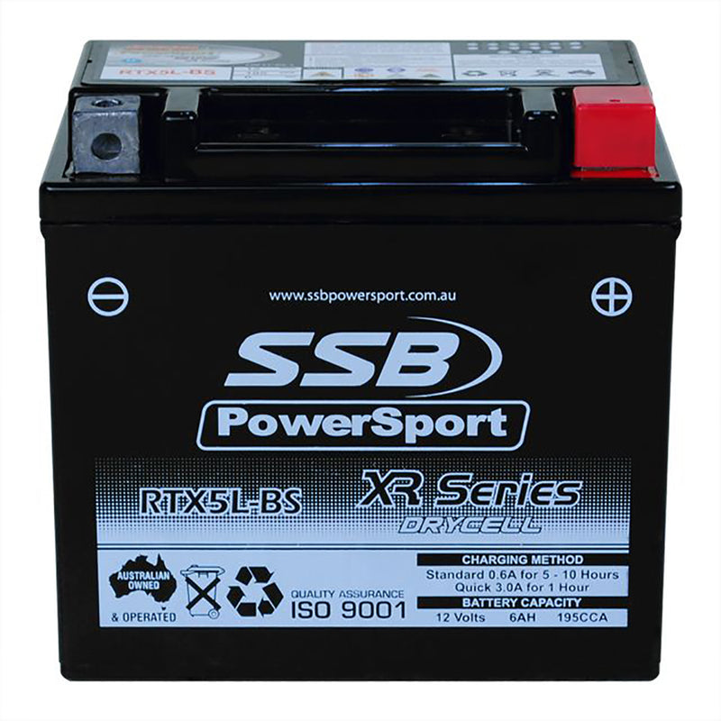 RTX5L-BS High Peformance AGM Motorcycle Battery