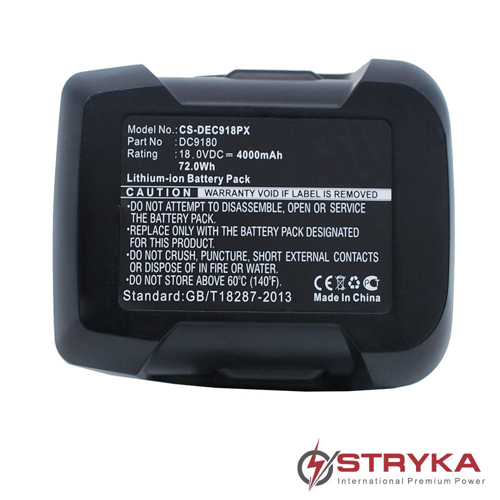 DEWALT DC9180 18.0V 2000mAh Li ion