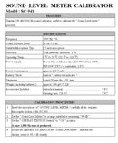 Sound Level Calibrator