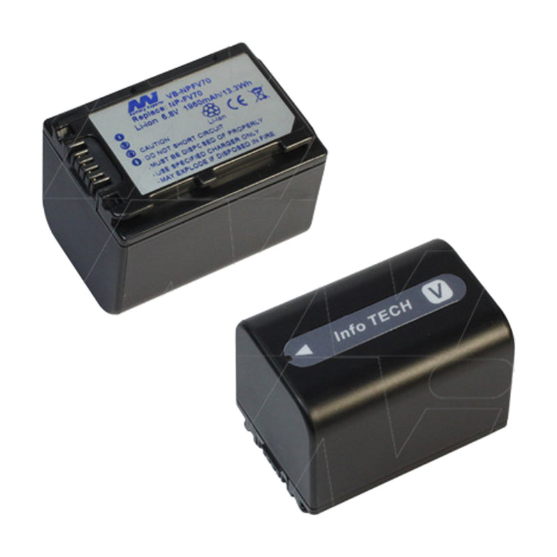 6.8V 1960mAh LiIon Video-Camcorder battery suit. for Sony