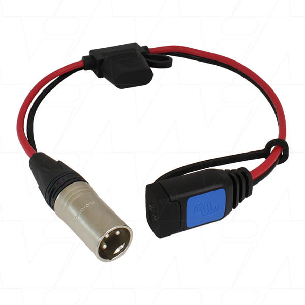 Lead to XLR 3-Pin Mobility connector with 30A auto blade fus